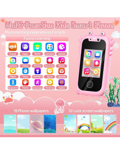 Teléfono Juguete Vimlinc Rosa 2.5'' Doble Cámara 16GB 2