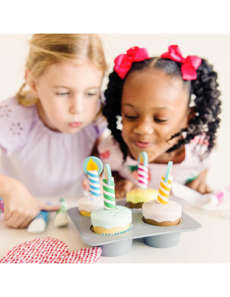 Juego de Cocina de Madera Melissa & Doug Cupcakes 4 Piezas Juego de Cocina de Madera Melissa & Doug Cupcakes 4 Piezas