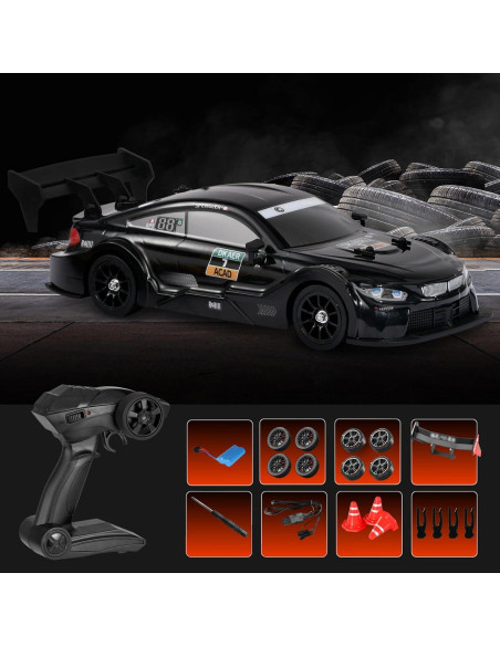 Coche RC Drift Dodoore 1:16 4WD 40km/h con Luces LED Coche RC Drift Dodoore 1:16 4WD 40km/h con Luces LED