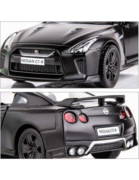 Coche GTR R35 BDTCTK a Escala 1/36 Retroceso Negro Coche GTR R35 BDTCTK a Escala 1/36 Retroceso Negro