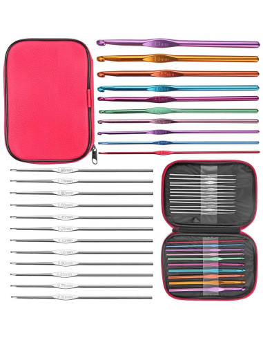 Kit Completo de Ganchillos de Crochet URWOOW 100 Piezas