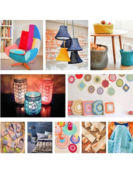 Kit Completo de Ganchillos de Crochet URWOOW 100 Piezas Kit Completo de Ganchillos de Crochet URWOOW 100 Piezas