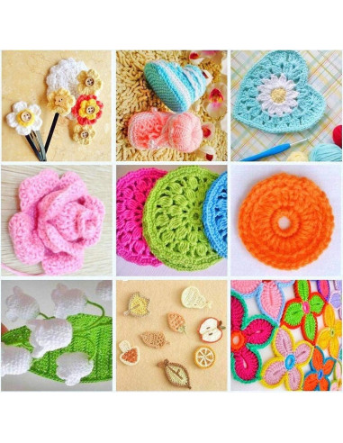 Kit Completo de Ganchillos de Crochet URWOOW 100 Piezas