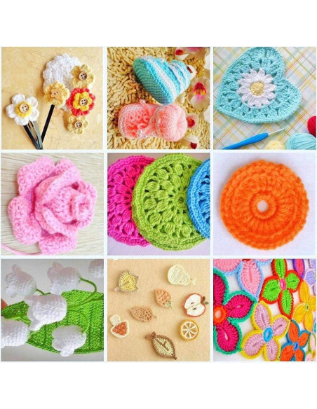 Kit Completo de Ganchillos de Crochet URWOOW 100 Piezas Kit Completo de Ganchillos de Crochet URWOOW 100 Piezas
