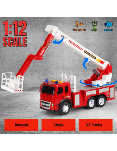 Camión de Bomberos Mobius 1:12 con Luces y Sonidos