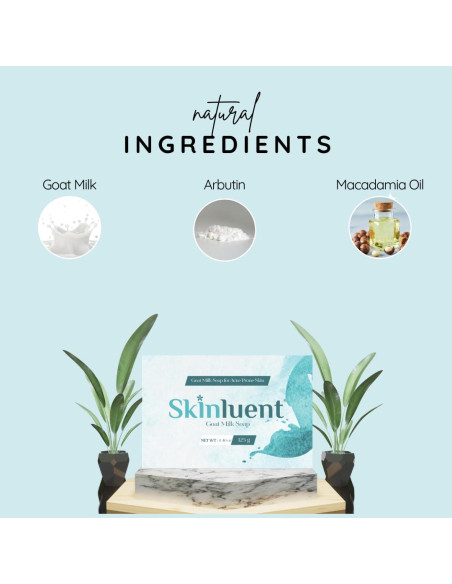 Jabón de Leche de Cabra Skinluent 125g - Hidratante y Aclarador Jabón de Leche de Cabra Skinluent 125g - Hidratante y Aclarador