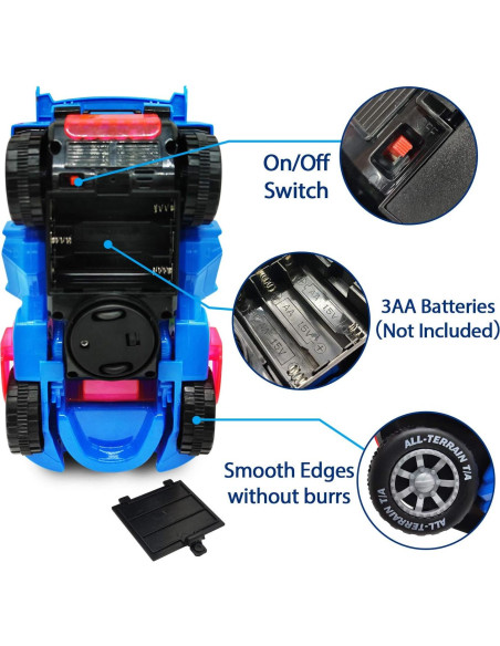 Coche Dinosaurio Transformador LED AMENON 1:24 para Niños Coche Dinosaurio Transformador LED AMENON 1:24 para Niños