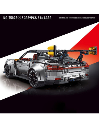 MISINI T5026 Kit de Construcción Coche Deportivo 1:8 3389 Piezas