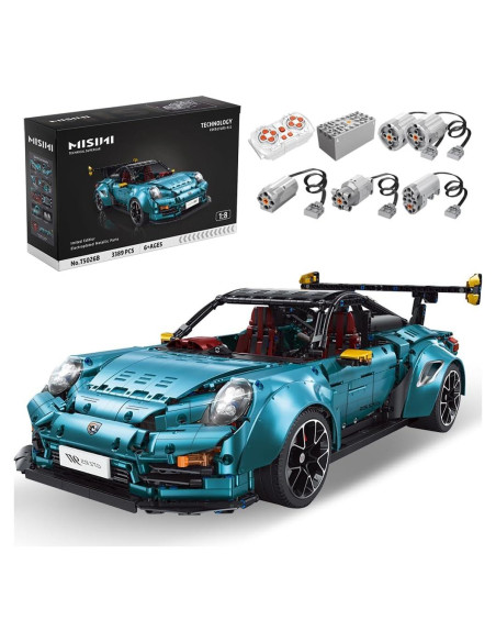 MISINI Kit de Construcción Coche Deportivo 911 1:8 3389 Piezas MISINI Kit de Construcción Coche Deportivo 911 1:8 3389 Piezas