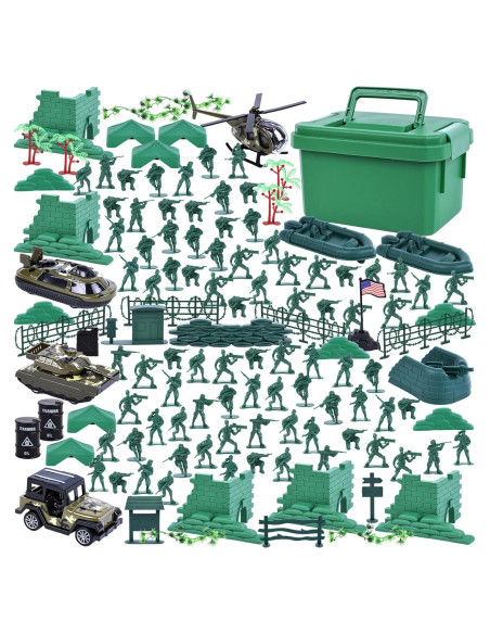 Juego de Soldados Militares LOVESTOWN 115PCS con Helicóptero Juego de Soldados Militares LOVESTOWN 115PCS con Helicóptero