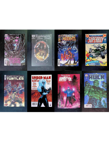 Lote de 100 Cómics Marvel DC Indy P y P - VF a NM+