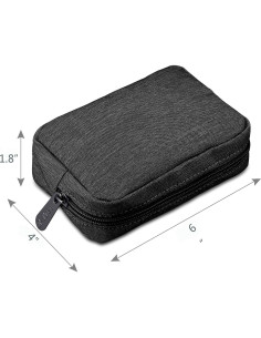 Estuche de Maquillaje E-Tree Negro 15x10 cm para Viajes 2
