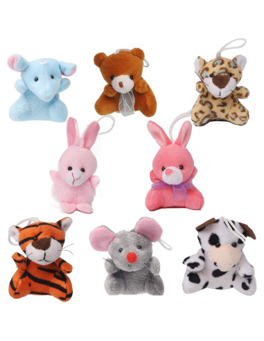 Juegoal 26 Mini Juguetes de Peluche para Niños 6-7 cm