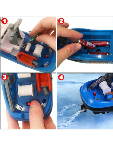 Barco Juguete ArtCreativity Acuático 24 cm para Niños