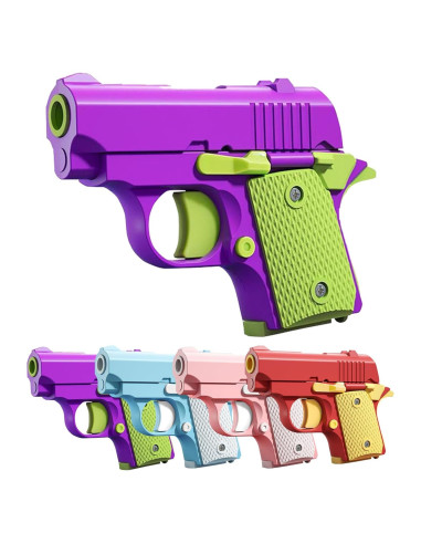 Pistola Fidget 1911 HABOS Verde Púrpura Alivio Estrés