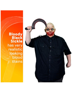 Skeleteen Cuchillo Falso Zombie Accesorio Disfraz 33,6 cm 2