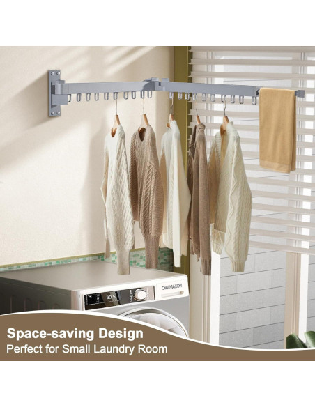 Perchero Plegable para Secar Ropa Bakala 60 cm Plata Perchero Plegable para Secar Ropa Bakala 60 cm Plata