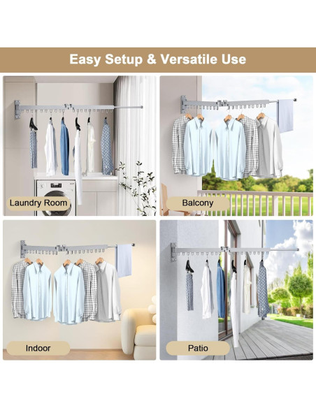 Perchero Plegable para Secar Ropa Bakala 60 cm Plata Perchero Plegable para Secar Ropa Bakala 60 cm Plata