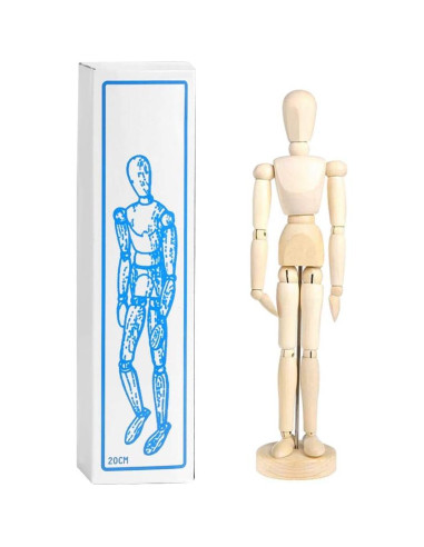 Maniquí de Madera Artístico 20 cm Holiberty Flexible