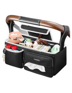 Organizador de Cochecito YOREPEK Negro para UPPAbaby