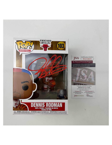 Figurita Funko Pop Dennis Rodman firmada Chicago Bulls Figurita Funko Pop Dennis Rodman firmada Chicago Bulls