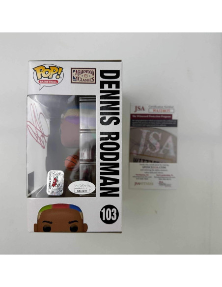 Figurita Funko Pop Dennis Rodman firmada Chicago Bulls Figurita Funko Pop Dennis Rodman firmada Chicago Bulls