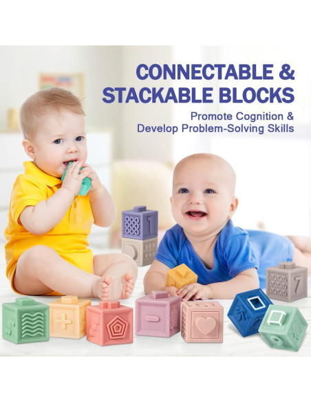 Juguetes Montessori Jyusmile para Bebés 6-12 Meses 24 Piezas Juguetes Montessori Jyusmile para Bebés 6-12 Meses 24 Piezas