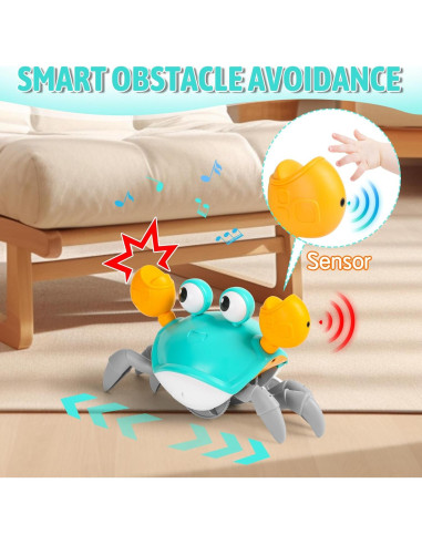 Juguete Cangrejo Gateador Hirger Verde 21.8x10.4 cm