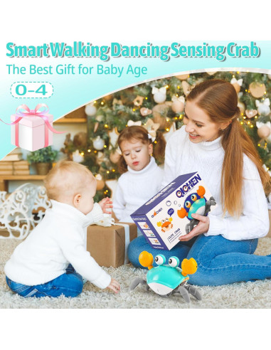 Juguete Cangrejo Gateador Hirger Verde 21.8x10.4 cm