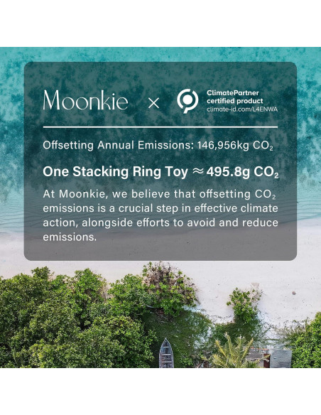 Moonkie Juguete de Dentición Apilable Multicolor 7 Piezas Moonkie Juguete de Dentición Apilable Multicolor 7 Piezas