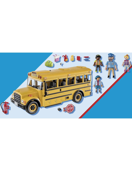 Autobús Escolar Playmobil 2022 con luces y figuras Autobús Escolar Playmobil 2022 con luces y figuras