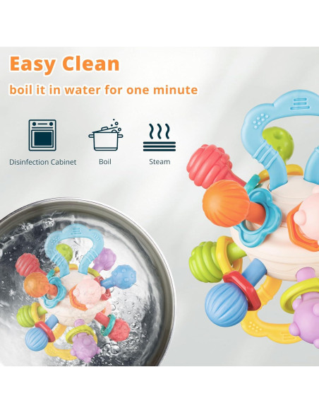 Juguete de Dentición Sensorial para Bebés 0-12 Meses - Silicona Juguete de Dentición Sensorial para Bebés 0-12 Meses - Silicona