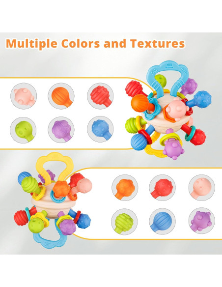 Juguete de Dentición Sensorial para Bebés 0-12 Meses - Silicona Juguete de Dentición Sensorial para Bebés 0-12 Meses - Silicona
