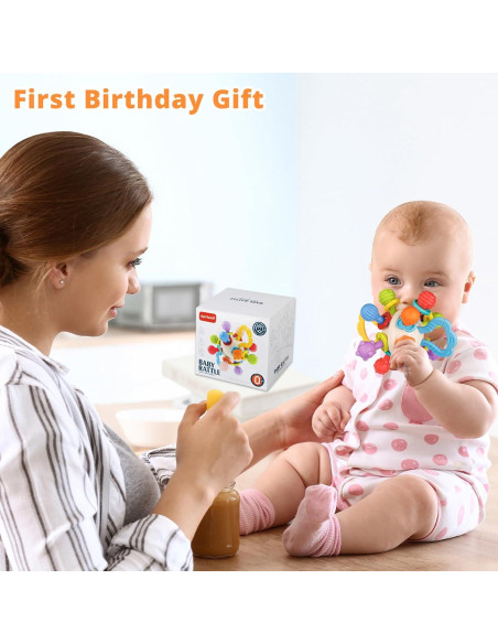 Juguete de Dentición Sensorial para Bebés 0-12 Meses - Silicona Juguete de Dentición Sensorial para Bebés 0-12 Meses - Silicona