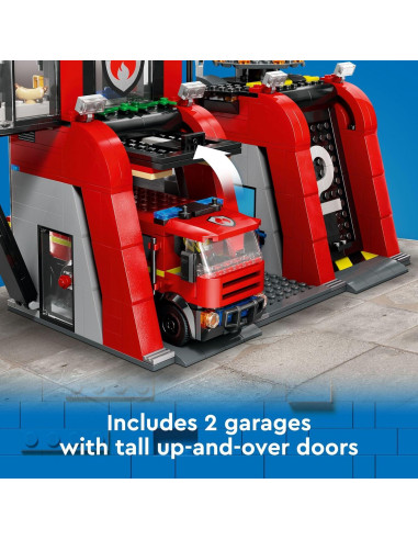 Estación de Bomberos LEGO City 60414 con Camión y 5 Minifiguras