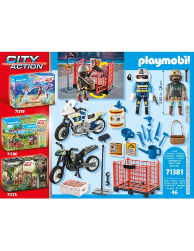 Playmobil 71381 Paquete Inicio Policía Ciudad Juguete 4+
