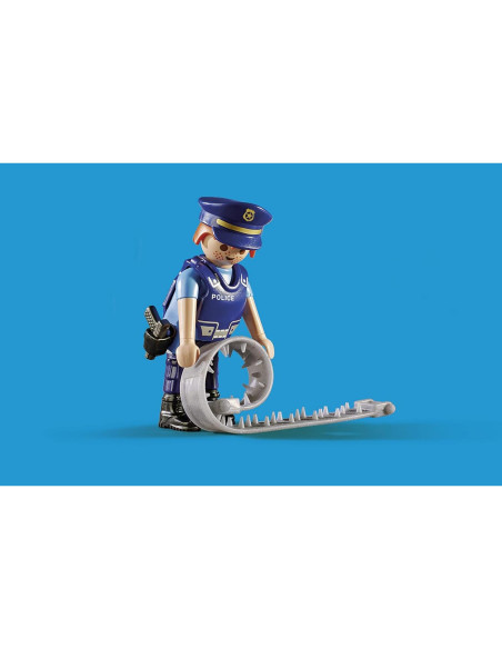 Playmobil Bloqueo de Carretera Policía con K9 y Accesorios Playmobil Bloqueo de Carretera Policía con K9 y Accesorios