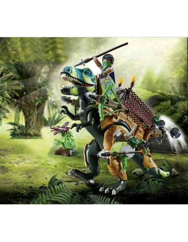 Playmobil T-Rex Camuflado con Ian y Cañones - 71261