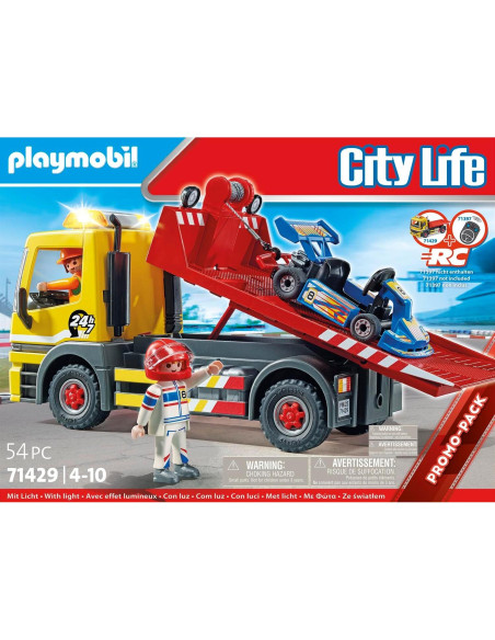 Juego de Juguete Grúa Playmobil 54 Piezas con Figuras Juego de Juguete Grúa Playmobil 54 Piezas con Figuras