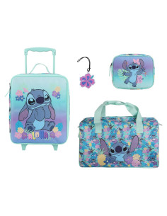 Juego de Viaje 4 Piezas Stitch Disney Maleta 35.5cm