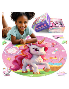 Rompecabezas de Suelo Grande ZIZZ Unicornio 70 Piezas