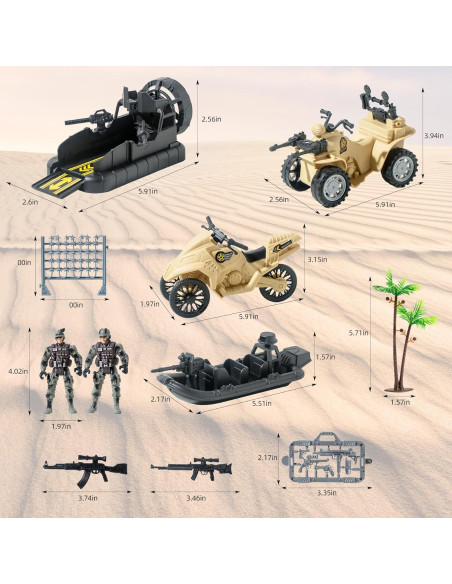Set de Figuras de Acción Militares Wbzle 11PCS Juguete Set de Figuras de Acción Militares Wbzle 11PCS Juguete