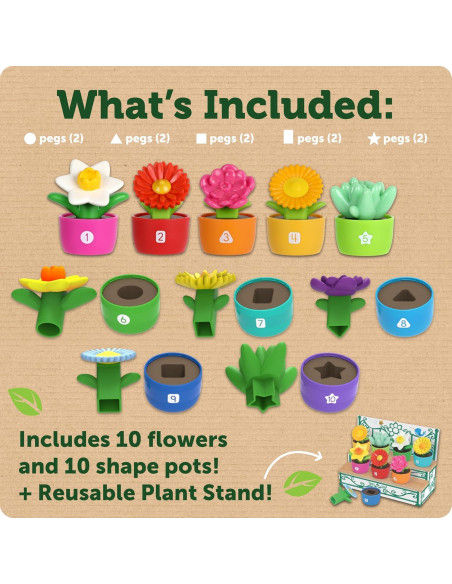 Jardín de Formas y Colores Learning Resources - Juguete Educativo Jardín de Formas y Colores Learning Resources - Juguete Educativo