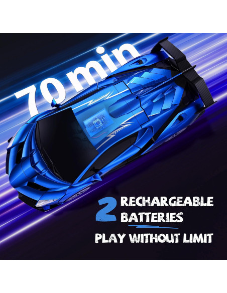 Coche de Control Remoto Transformable Veeniix V991 Azul 1:10 Coche de Control Remoto Transformable Veeniix V991 Azul 1:10
