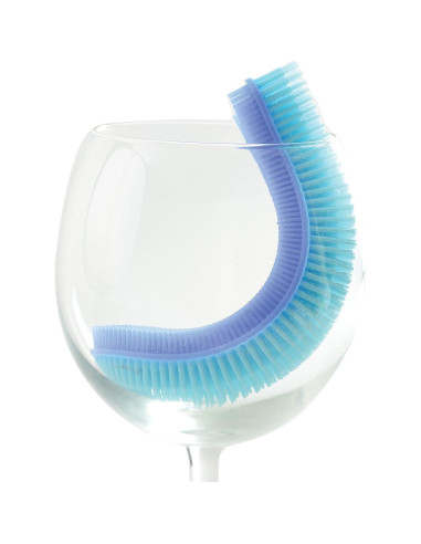 Cepillo de Silicona Norpro para Platos y Verduras Azul