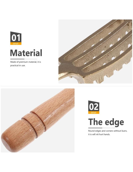 Raspador de Escamas de Pescado Ciieeo - Acero Inoxidable y Madera Raspador de Escamas de Pescado Ciieeo - Acero Inoxidable y Madera