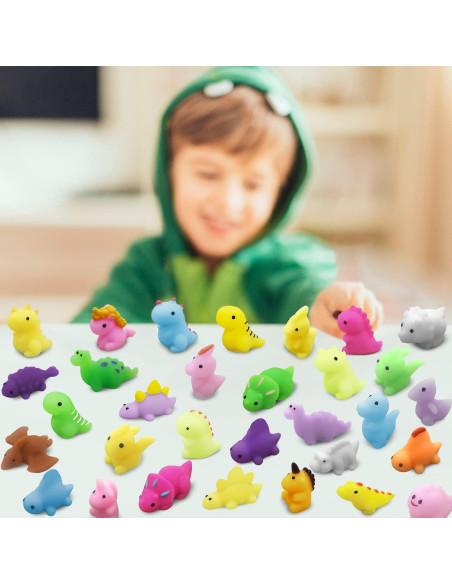 30 Juguetes Mochi Squishy Dinosaurios Aviski 3-6 cm 30 Juguetes Mochi Squishy Dinosaurios Aviski 3-6 cm