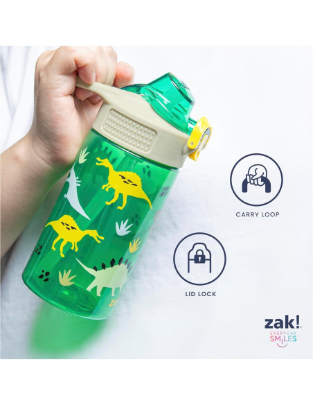 Botella de Agua CoComelon Zak 16 oz Set de 2 con Pajilla Botella de Agua CoComelon Zak 16 oz Set de 2 con Pajilla