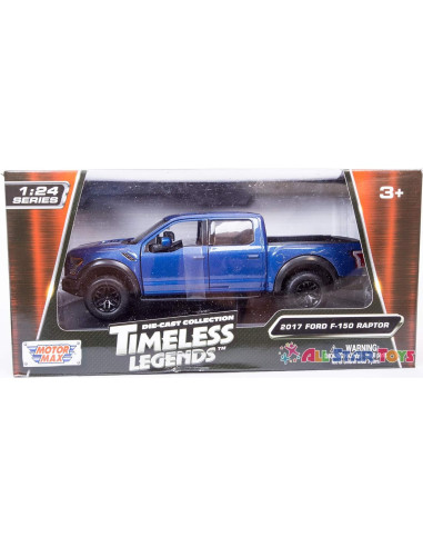Coche a Escala 1:24 Motormax Ford F-150 Raptor Azul