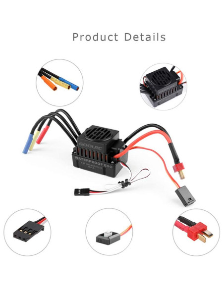 GoolRC Motor Brushless 3650 3100KV y ESC 60A para RC 1/10 GoolRC Motor Brushless 3650 3100KV y ESC 60A para RC 1/10